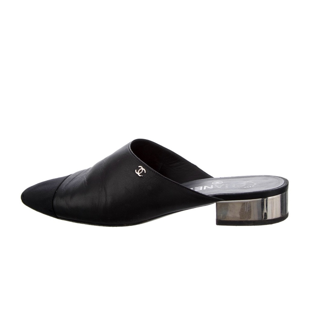 Authentic Chanel Leather mules